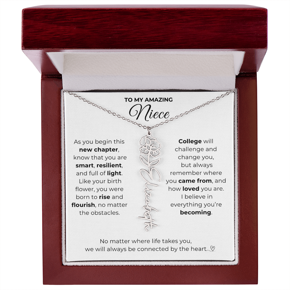 Personalized Niece College Gift from Aunt or Uncle