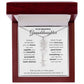To My Beautiful Granddaughter-"Vibrant Flower" Birth Month Name Necklace