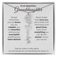 To My Beautiful Granddaughter-"Vibrant Flower" Birth Month Name Necklace