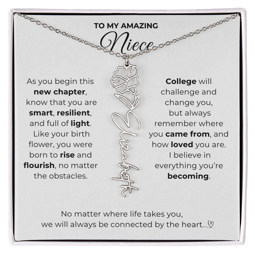 Personalized Niece College Gift from Aunt or Uncle