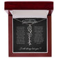 To My Beautiful Granddaughter-"Be Brave and Strong" Birth Month Name Necklace