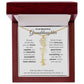 To My Beautiful Granddaughter-"Vibrant Flower" Birth Month Name Necklace