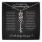 To My Beautiful Granddaughter-"Be Brave and Strong" Birth Month Name Necklace