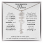 Personalized Name Necklace with Birth Flower For Niece-Be Your Amazing Self