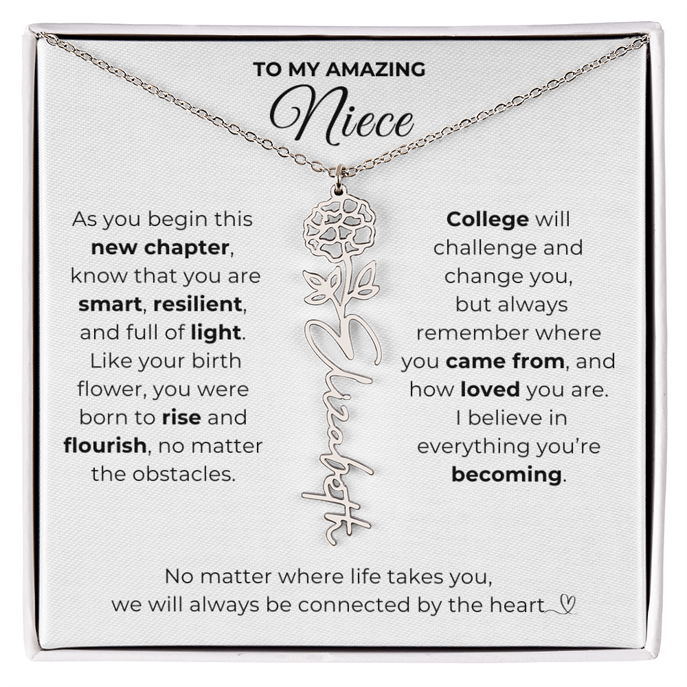 Personalized Niece College Gift from Aunt or Uncle
