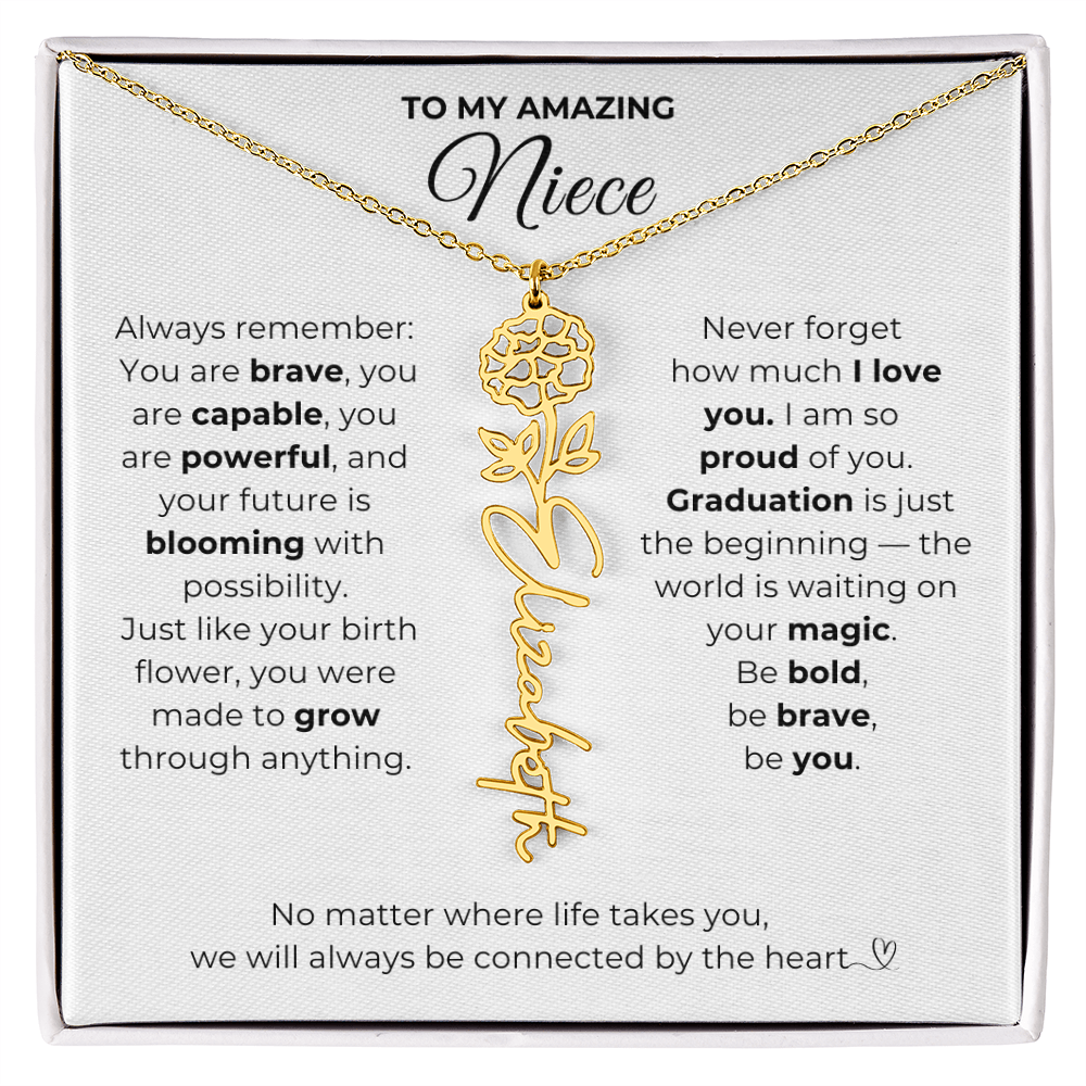 Personalized Niece Graduation Gift from Aunt or Uncle