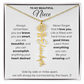 Personalized Name Necklace with Birth Flower For Niece-Be Your Amazing Self