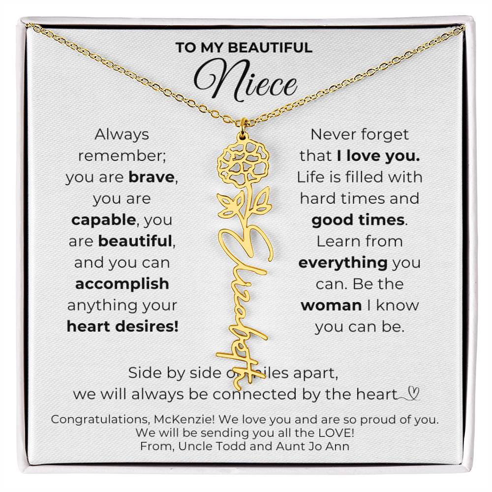 Etsy Order 4054407409-Niece Flower Necklace McKenzie