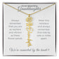 To My Beautiful Granddaughter-"Vibrant and Resilient" Birth Month Name Necklace