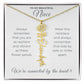 To My Beautiful Niece-"Vibrant Flower" Birth Month Name Necklace