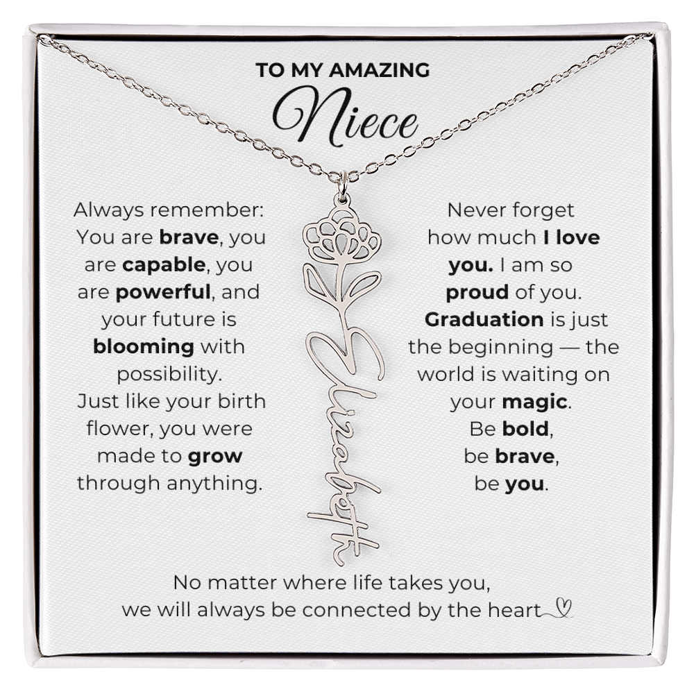 Personalized Niece Graduation Gift from Aunt or Uncle