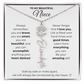 Personalized Name Necklace with Birth Flower For Niece-Be Your Amazing Self