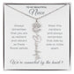 To My Beautiful Niece-"Vibrant Flower" Birth Month Name Necklace