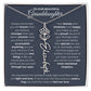 To My Beautiful Granddaughter-"Always Remember" Birth Month Name Necklace
