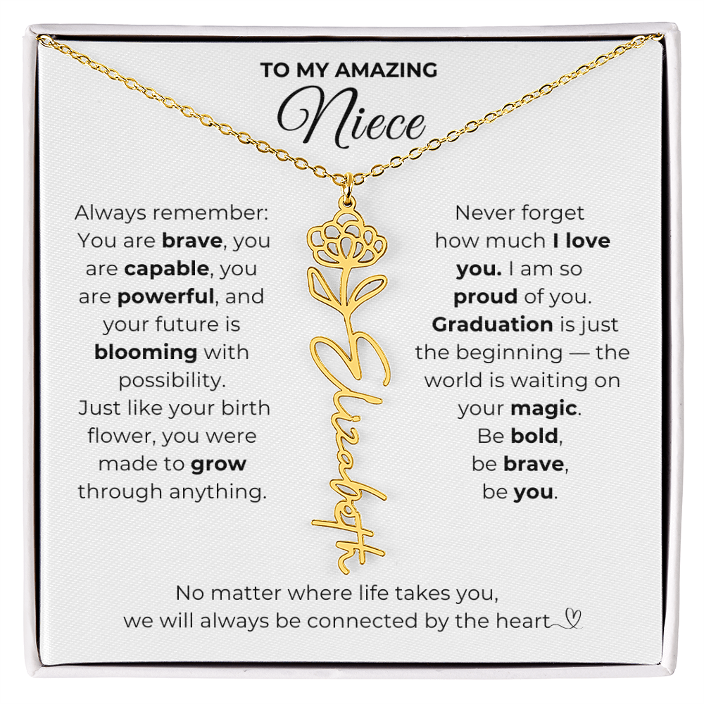 Personalized Niece Graduation Gift from Aunt or Uncle