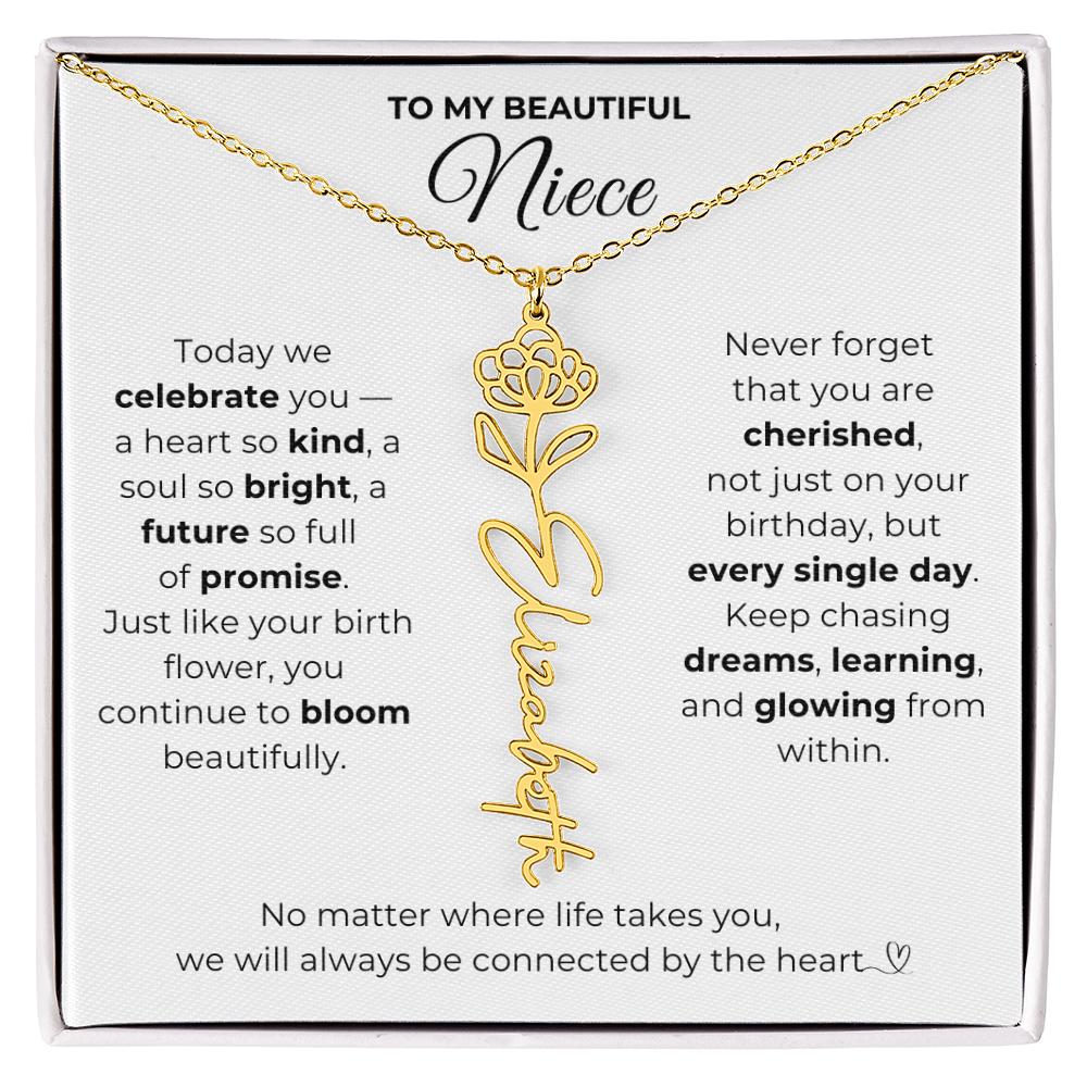 Personalized Niece Birthday Gift from Aunt or Uncle