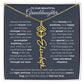 To My Beautiful Granddaughter-"Always Remember" Birth Month Name Necklace