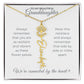To My Beautiful Granddaughter-"Vibrant and Resilient" Birth Month Name Necklace