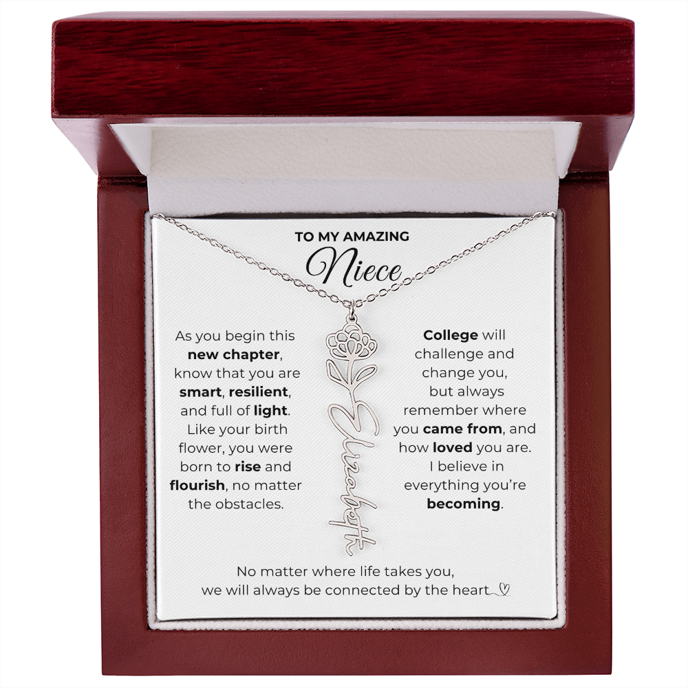 Personalized Niece College Gift from Aunt or Uncle