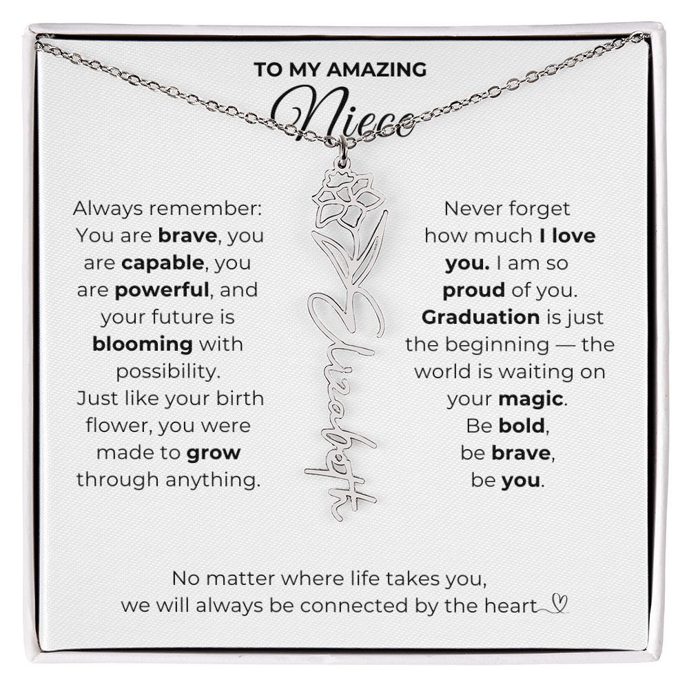 Personalized Niece Graduation Gift from Aunt or Uncle