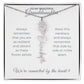 To My Beautiful Granddaughter-"Vibrant and Resilient" Birth Month Name Necklace