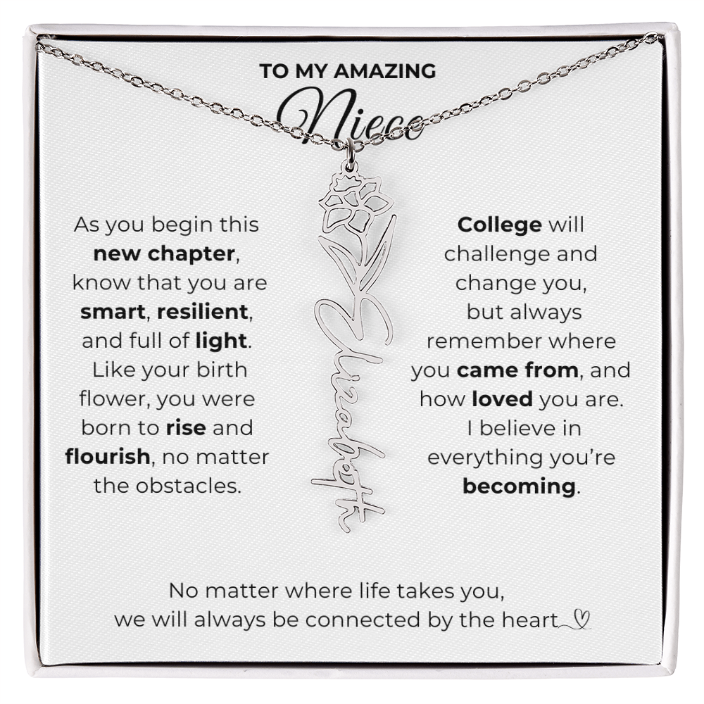 Personalized Niece College Gift from Aunt or Uncle