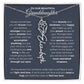 To My Beautiful Granddaughter-"Always Remember" Birth Month Name Necklace