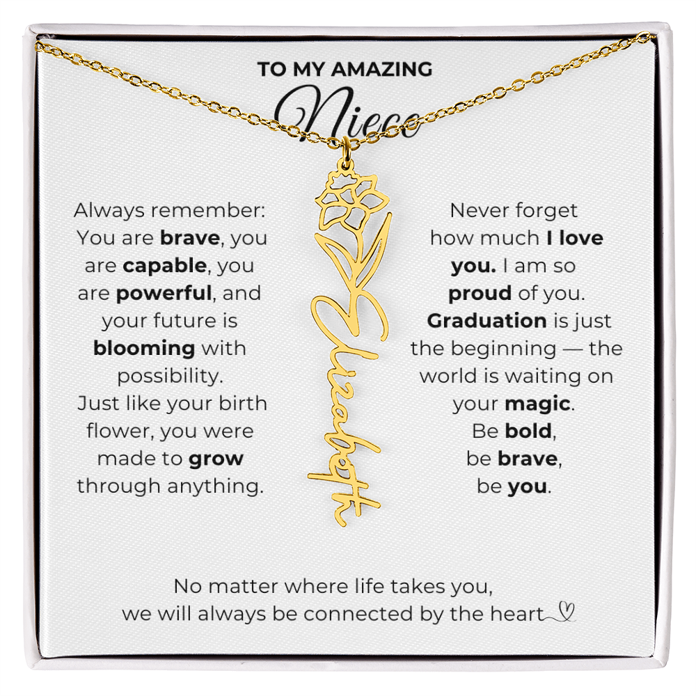 Personalized Niece Graduation Gift from Aunt or Uncle