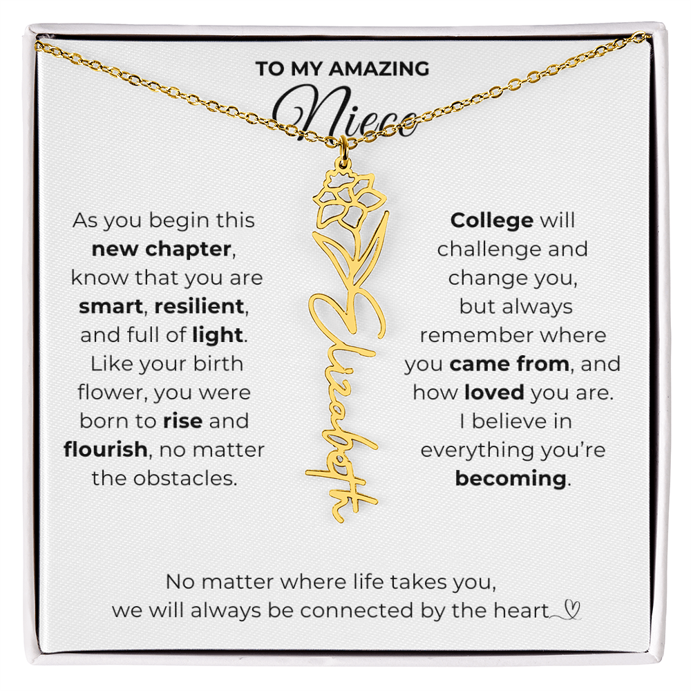 Personalized Niece College Gift from Aunt or Uncle