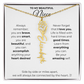 Personalized Name Necklace with Birth Flower For Niece-Be Your Amazing Self