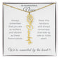To My Beautiful Niece-"Vibrant Flower" Birth Month Name Necklace