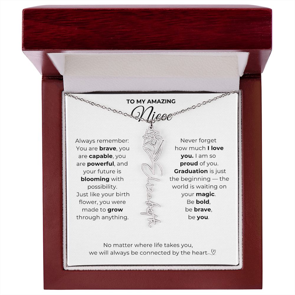 Personalized Niece Graduation Gift from Aunt or Uncle