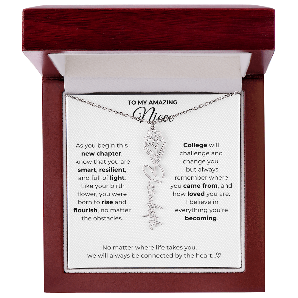 Personalized Niece College Gift from Aunt or Uncle
