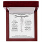 To My Beautiful Granddaughter-"Vibrant Flower" Birth Month Name Necklace