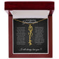 To My Beautiful Granddaughter-"Be Brave and Strong" Birth Month Name Necklace