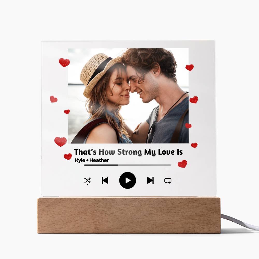 Personalized Couple Song Plaque