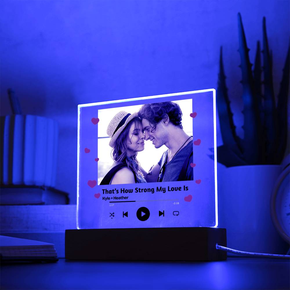 Personalized Couple Song Plaque