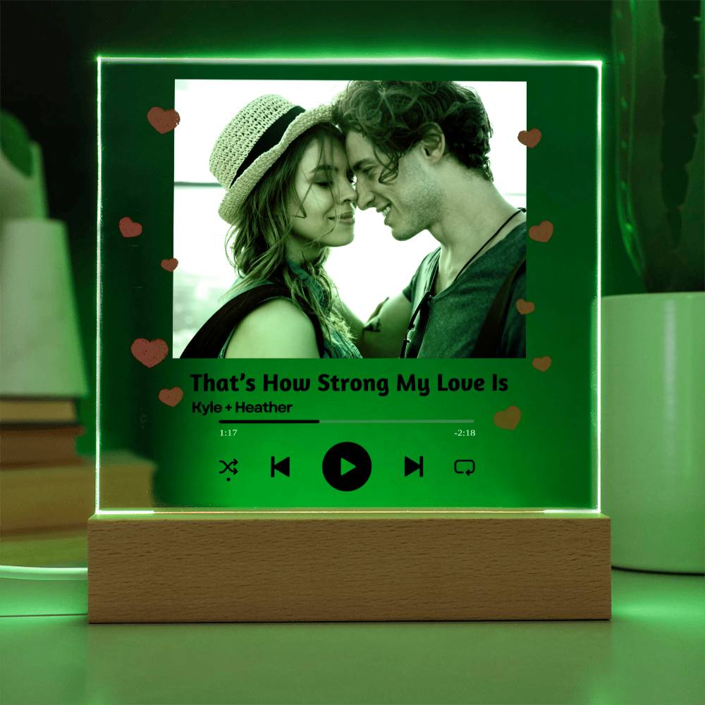 Personalized Couple Song Plaque