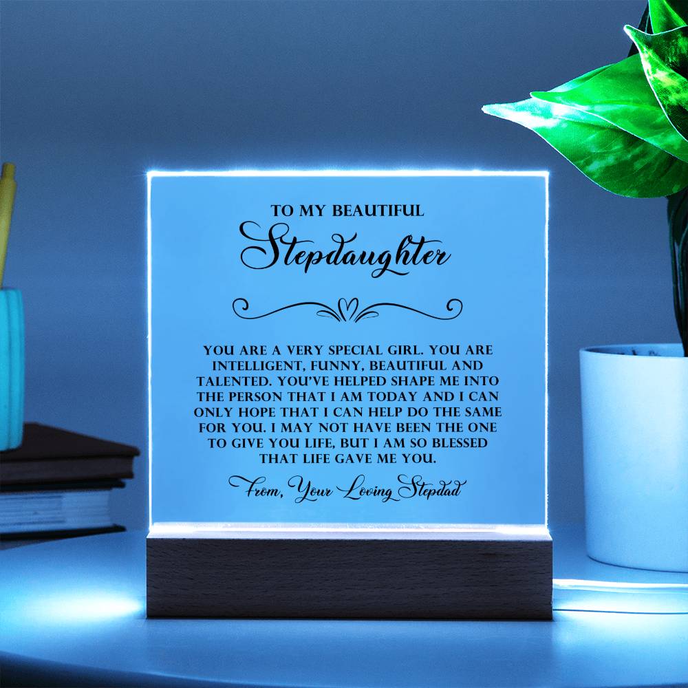 To My Beautiful Stepdaughter-"You Are Special" Plaque