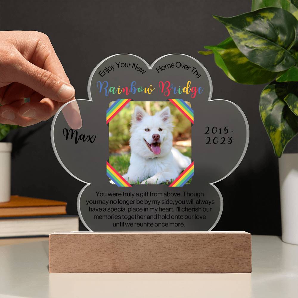 Pet Remembrance Plaque-Rainbow Bridge