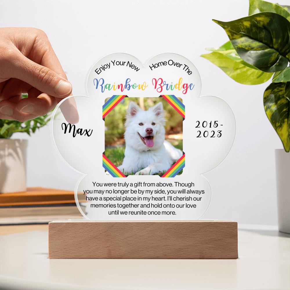 Pet Remembrance Plaque-Rainbow Bridge