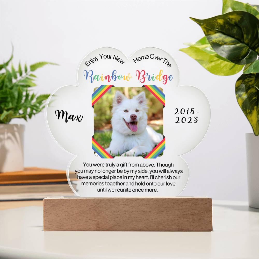 Pet Remembrance Plaque-Rainbow Bridge