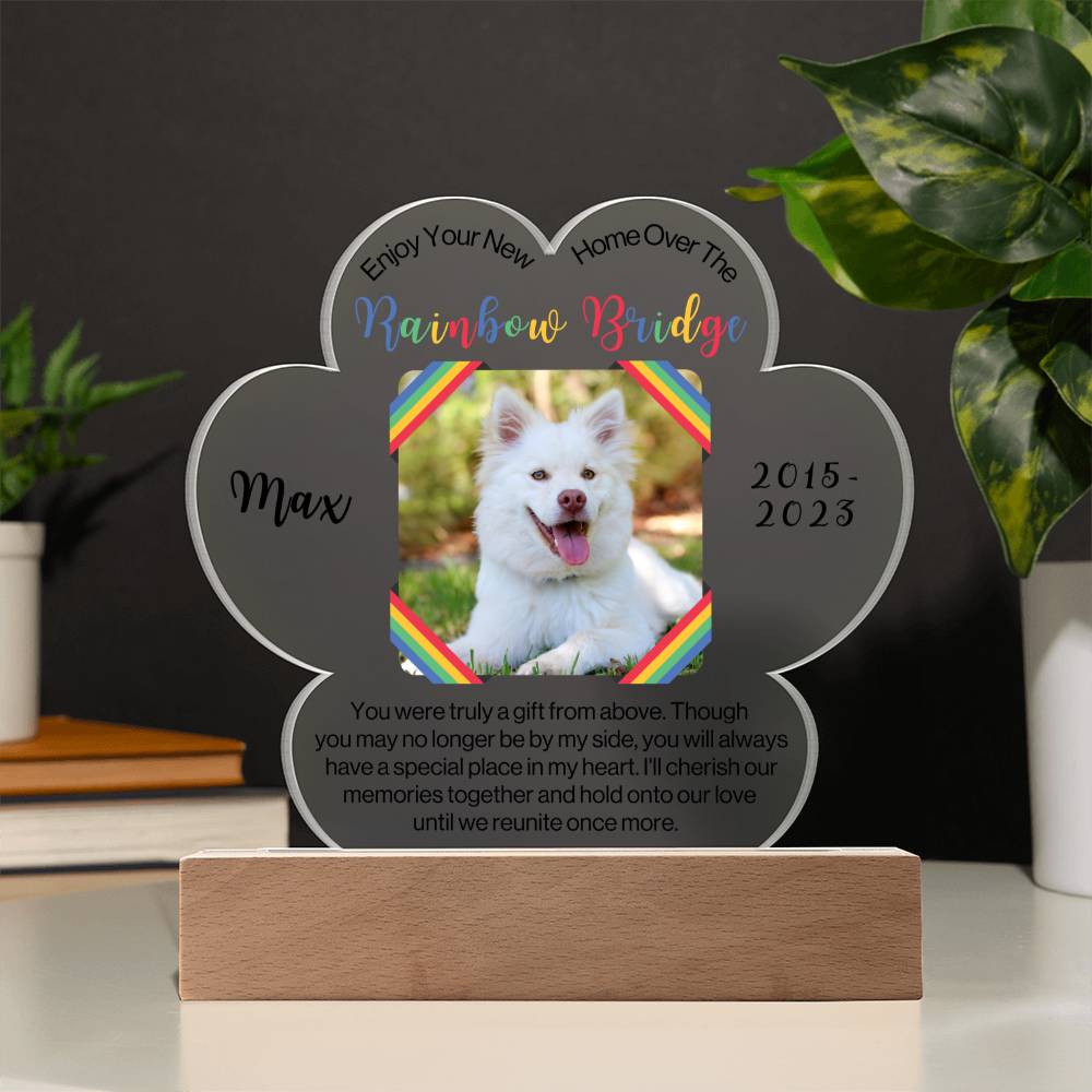 Pet Remembrance Plaque-Rainbow Bridge