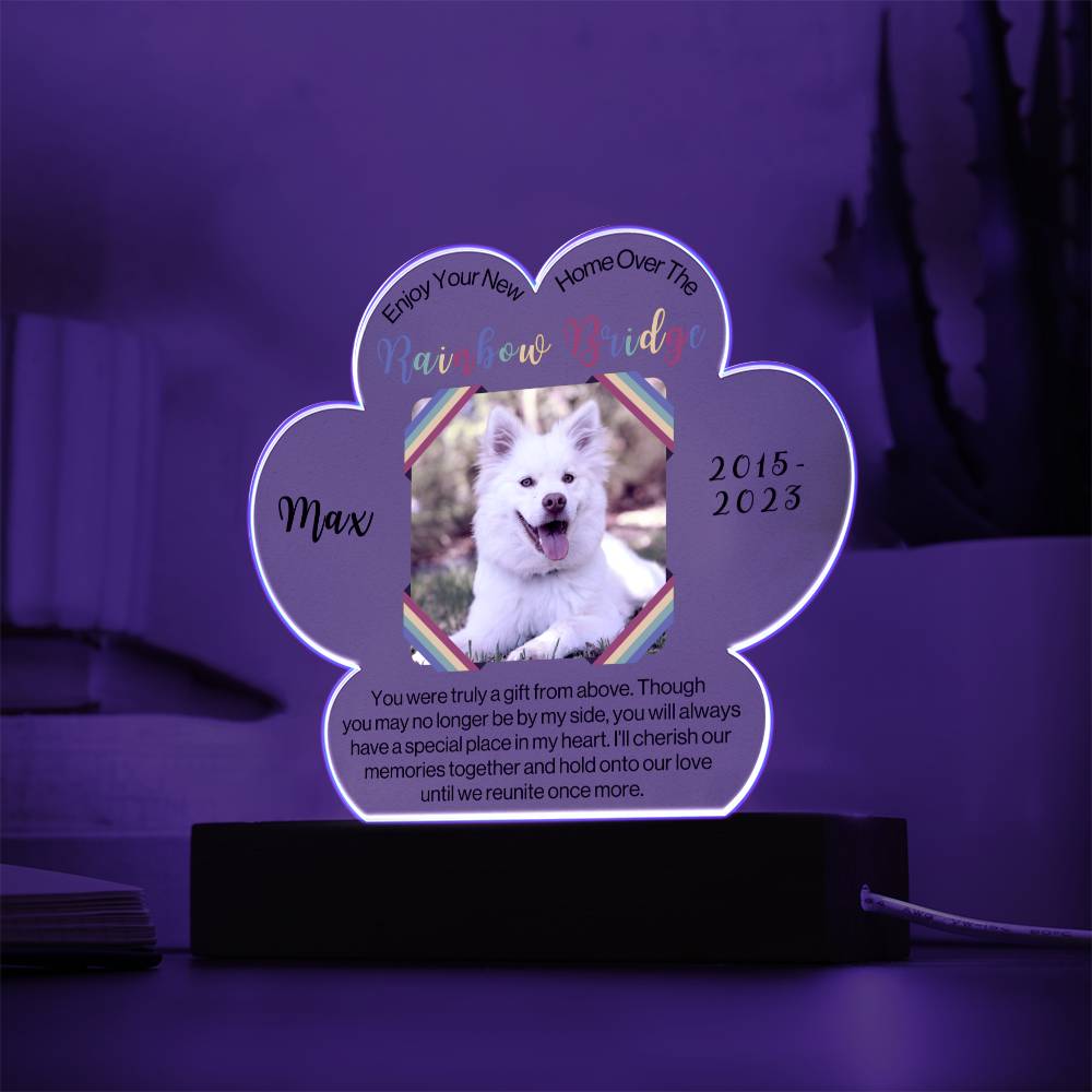 Pet Remembrance Plaque-Rainbow Bridge