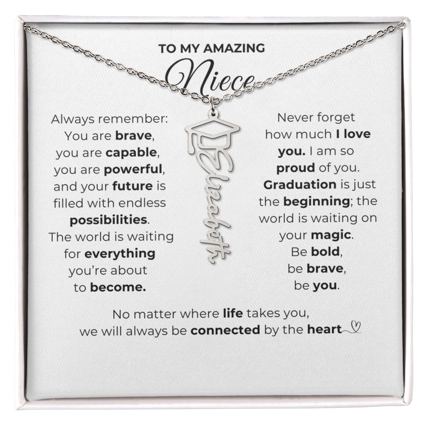 Personalized Niece Graduation Gift-So Proud of You