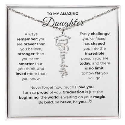 Personalized Daughter Graduation Gift-So Proud of You