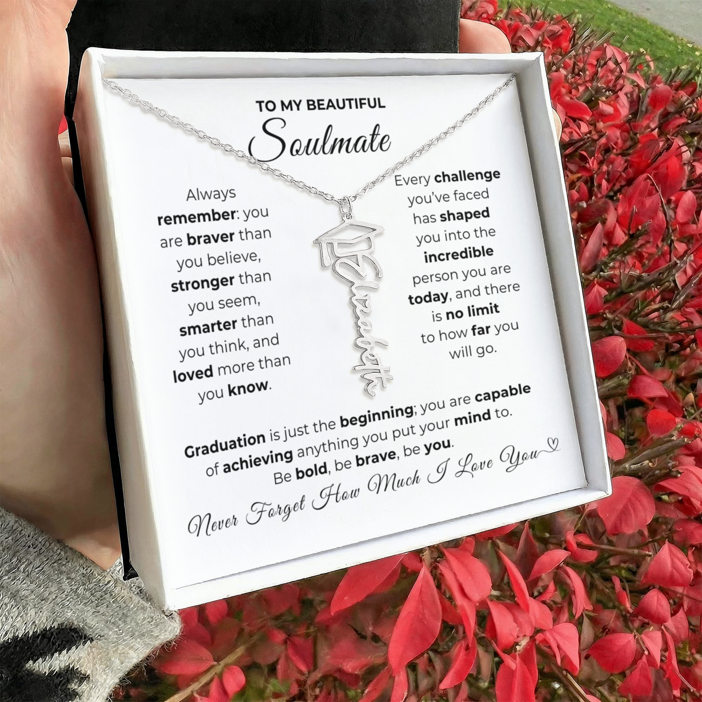Personalized Soulmate Graduation Gift-So Proud of You