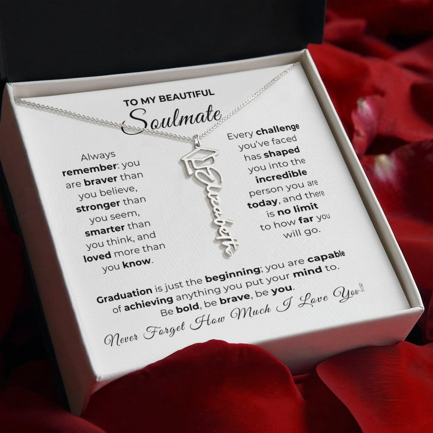 Personalized Soulmate Graduation Gift-So Proud of You