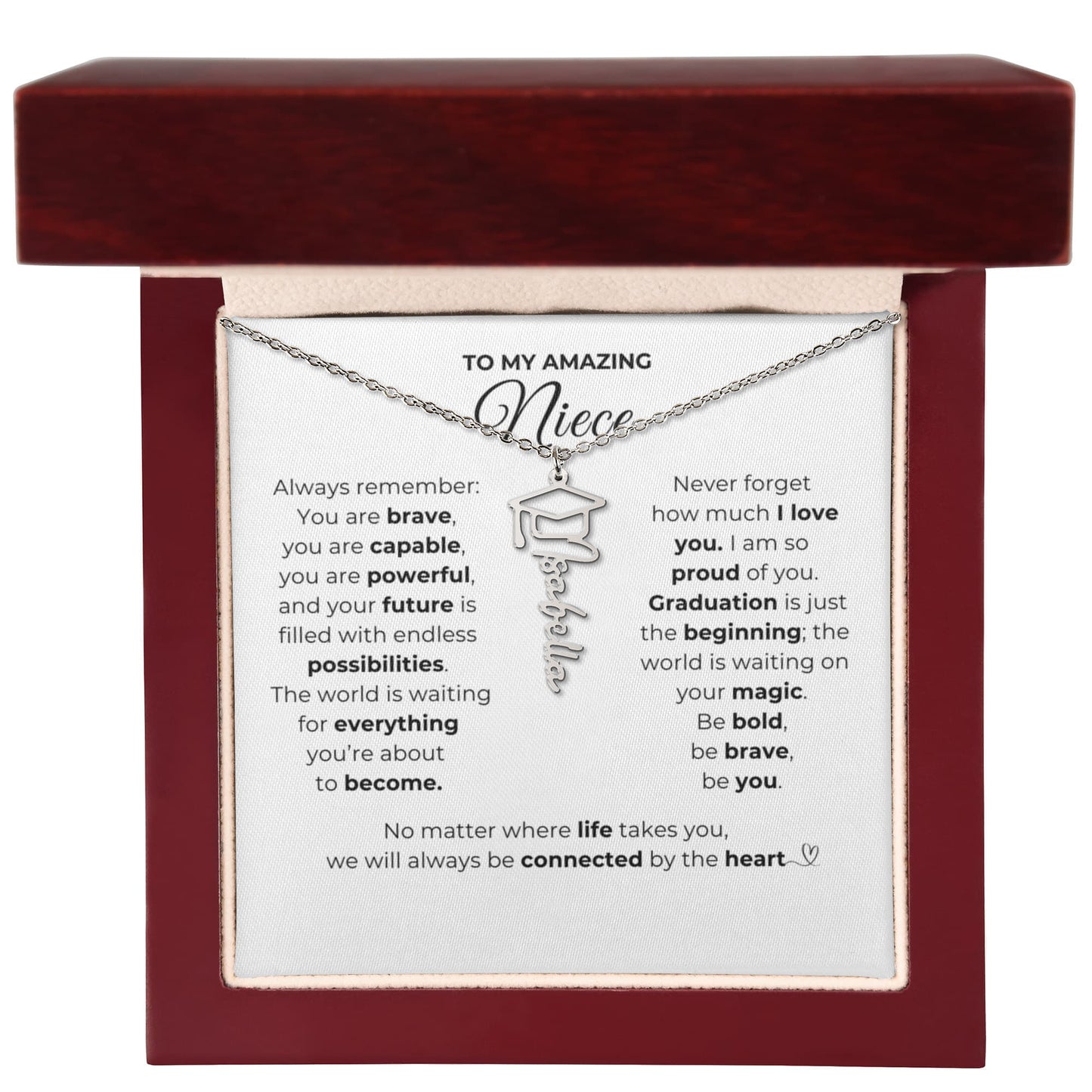 Personalized Niece Graduation Gift-So Proud of You