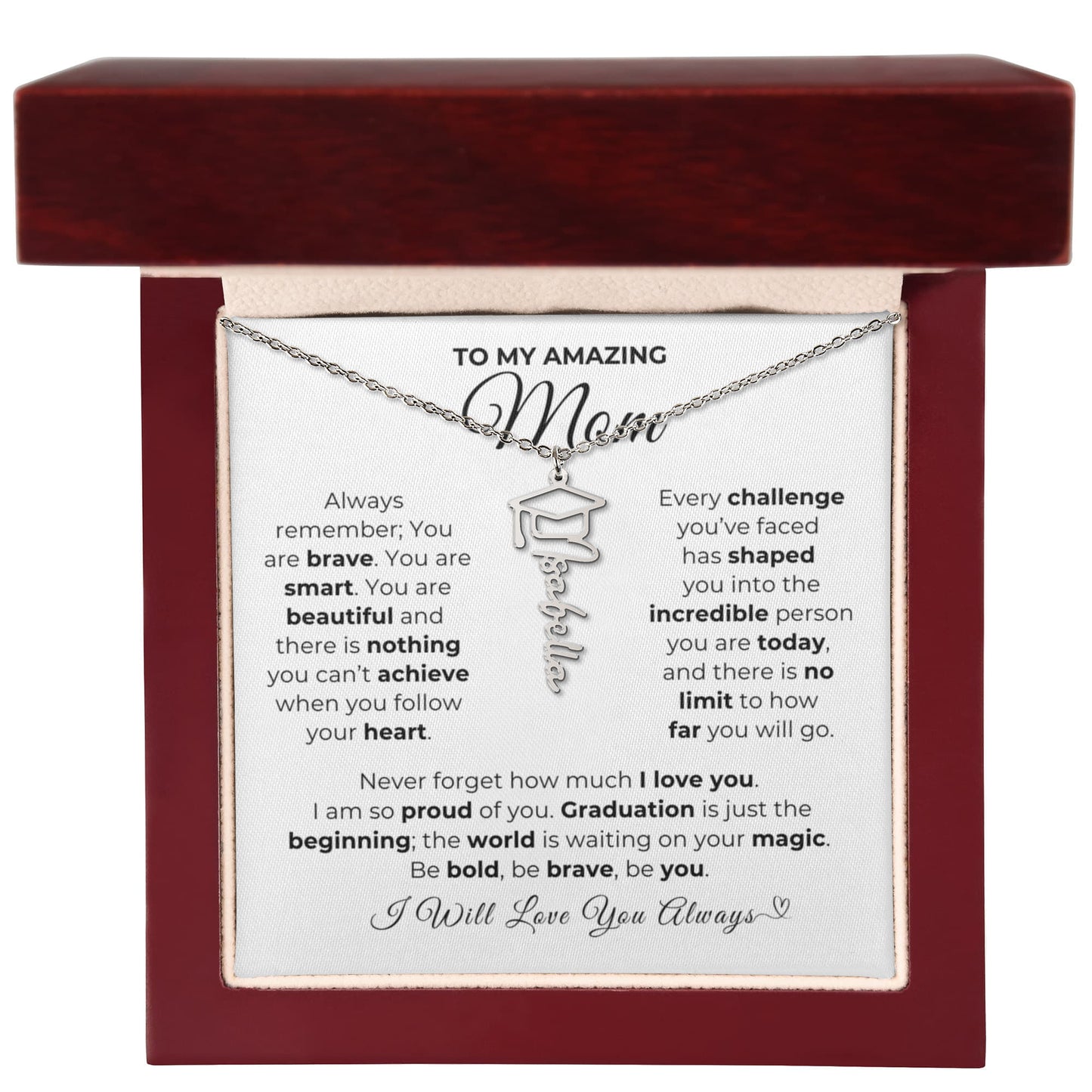 Personalized Mom Graduation Gift-So Proud of You